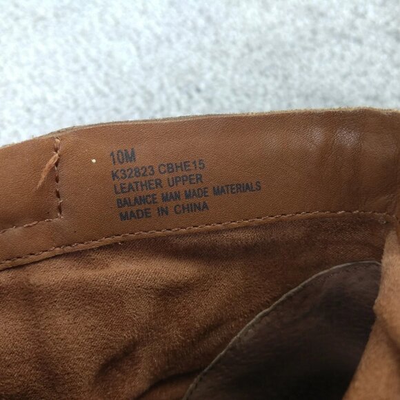 Kork Ease Ankle Boots Womens Size 10 Brown Pebbled Leather Zip Buckle Heel Shoes - Picture 4 of 12